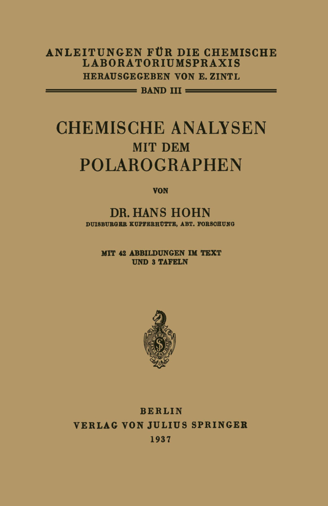 Chemische Analysen mit dem Polarographen