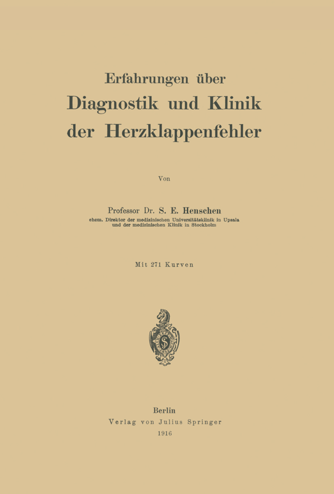 Erfahrungen über Diagnostik und Klinik der Herzklappenfehler