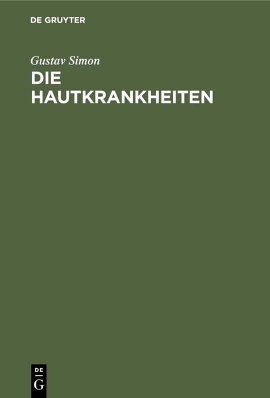 Die Hautkrankheiten