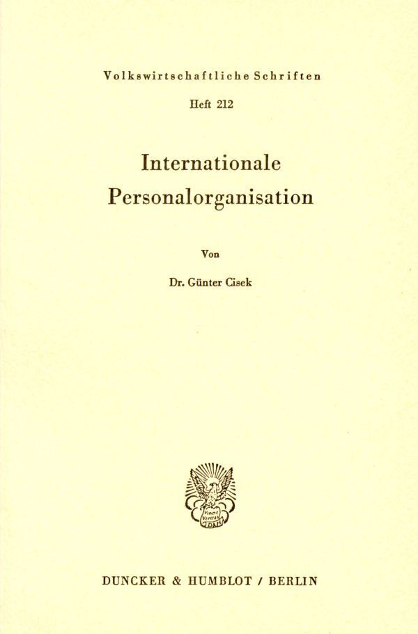 Internationale Personalorganisation.