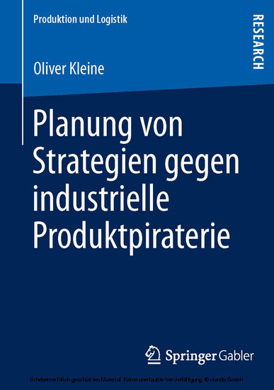 Planung von Strategien gegen industrielle Produktpiraterie