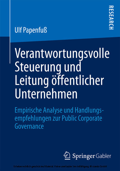 Verantwortungsvolle Steuerung und Leitung öffentlicher Unternehmen