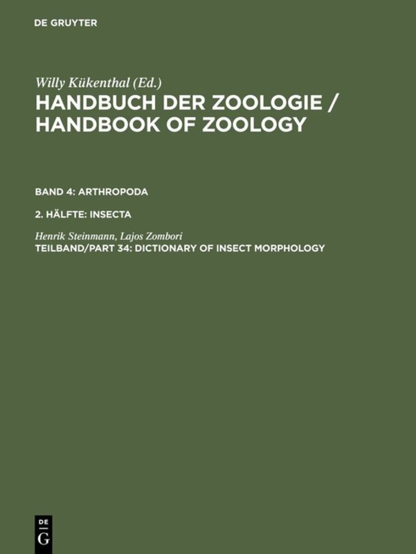Dictionary of Insect Morphology
