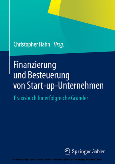 Finanzierung und Besteuerung von Start-up-Unternehmen