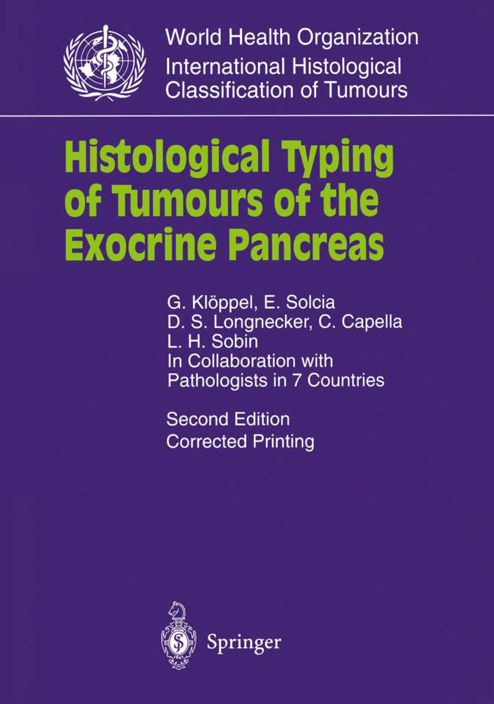 Histological Typing of Tumours of the Exocrine Pancreas