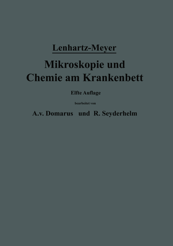 Mikroskopie und Chemie am Krankenbett
