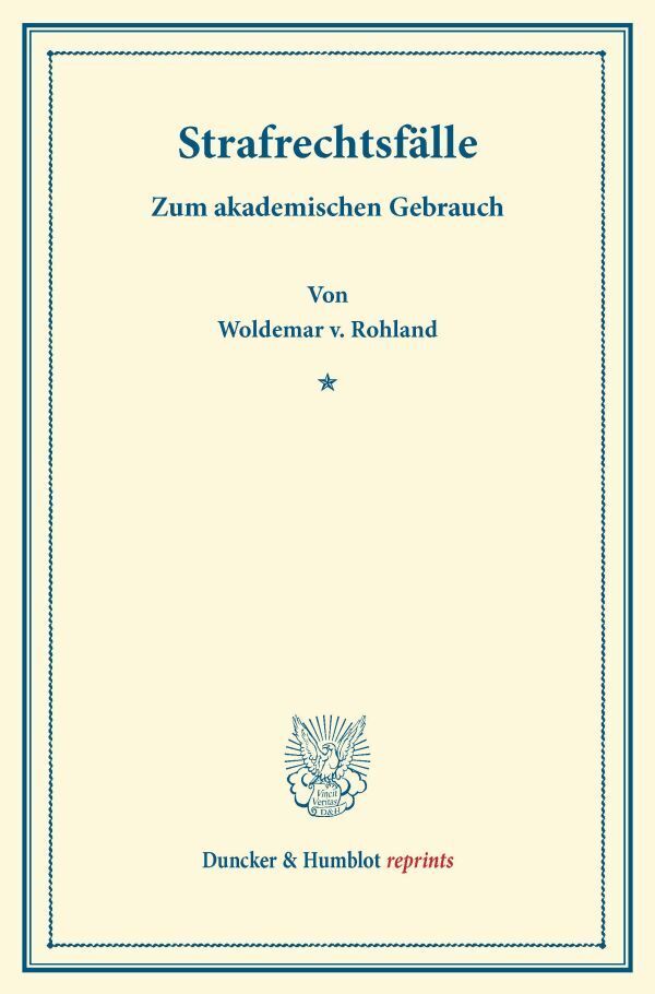 Strafrechtsfälle.